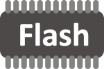 A NAND flash memory chip – the physical package containing dies, planes, blocks and pages that store enterprise data