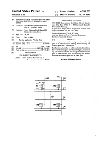 US Patent US4531203: Semiconductor memory device and method for manufacturing the same