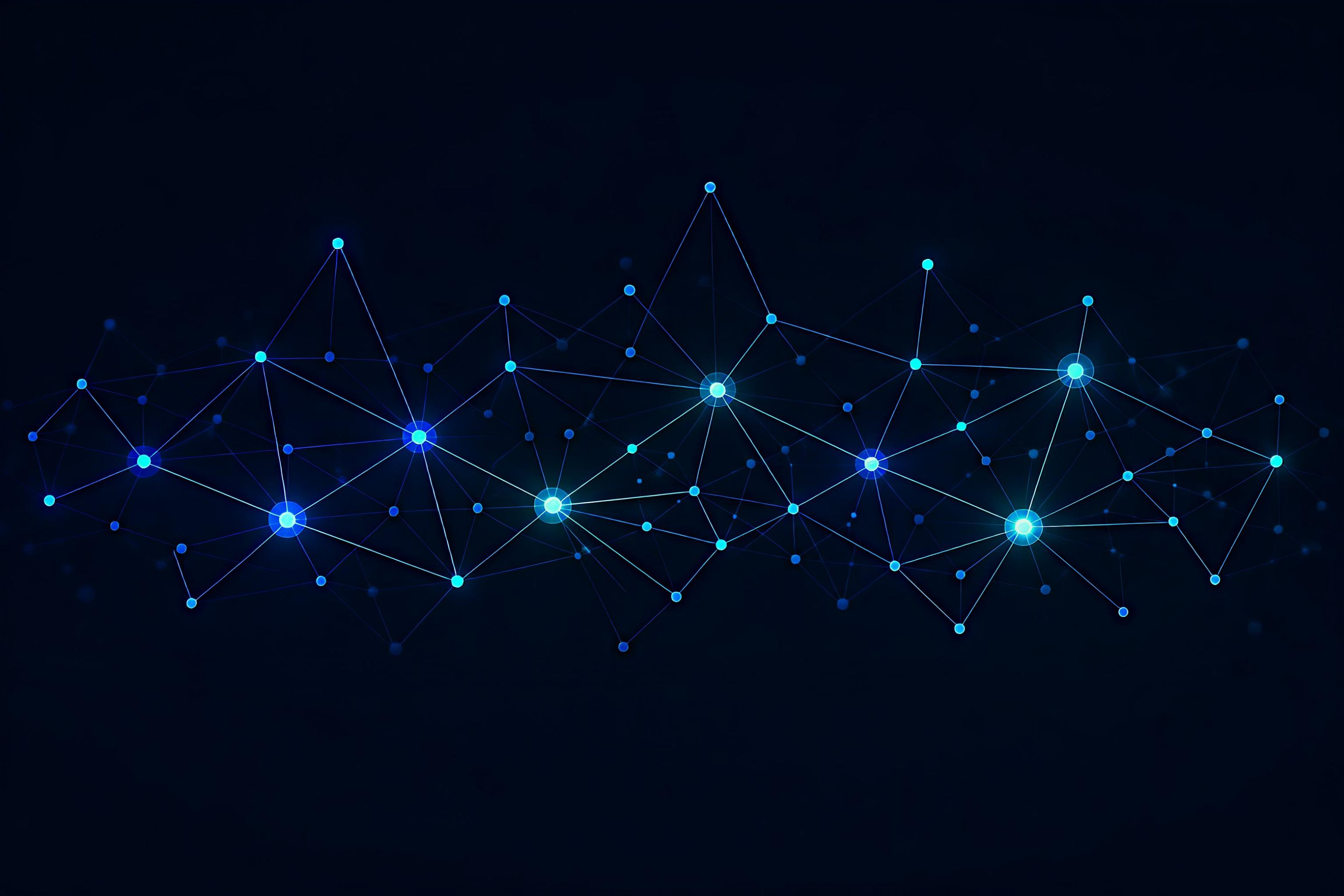 Abstract network diagram representing cloud go-to-market strategy